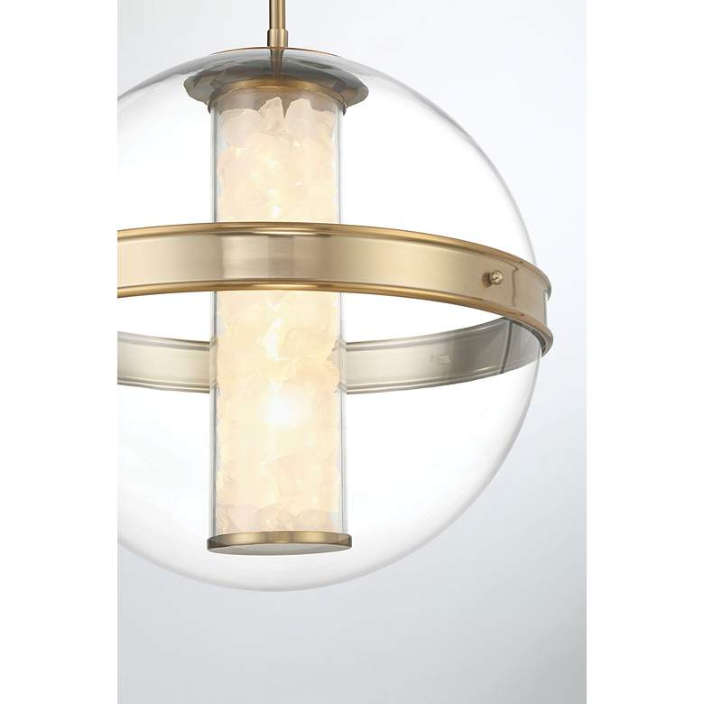 Image 7 Minka Divinely 16 3/4" Wide Modern Celeste Brass LED Pendant Light more views