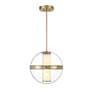 Minka Divinely 16 3/4" Wide Modern Celeste Brass LED Pendant Light