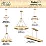 Minka Divinely 16 3/4" Wide Modern Celeste Brass LED Pendant Light