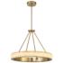 Minka Divinely 29" Wide Celeste Brass Ring LED Pendant Light