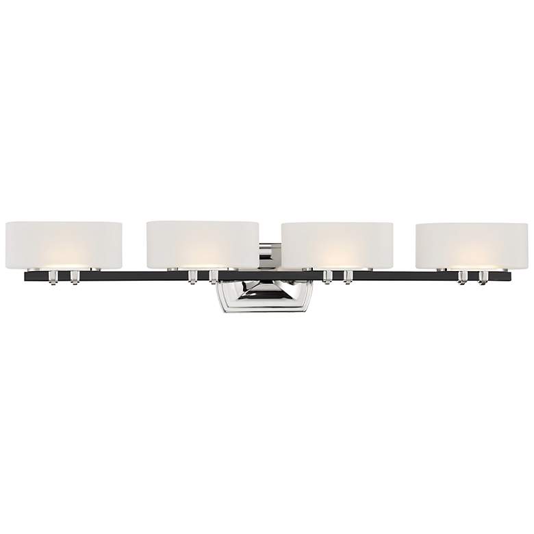 Image 1 Minka Drury 36 1/4" Coal and Polished Nickel 4-Light LED Bath Light