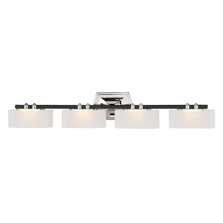 Image 2 Minka Drury 36 1/4" Coal and Polished Nickel 4-Light LED Bath Light more views