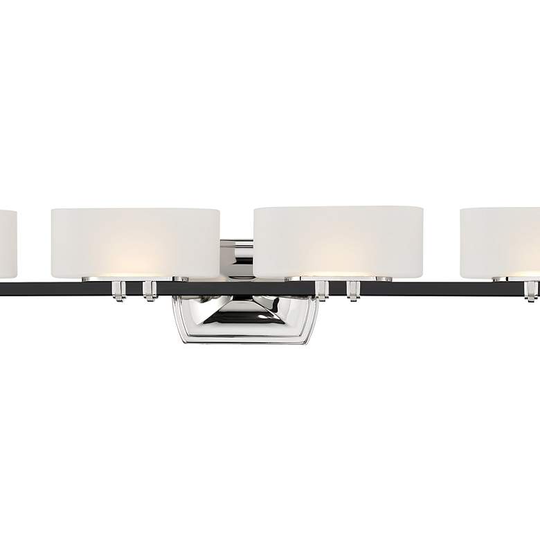 Image 3 Minka Drury 36 1/4" Coal and Polished Nickel 4-Light LED Bath Light more views