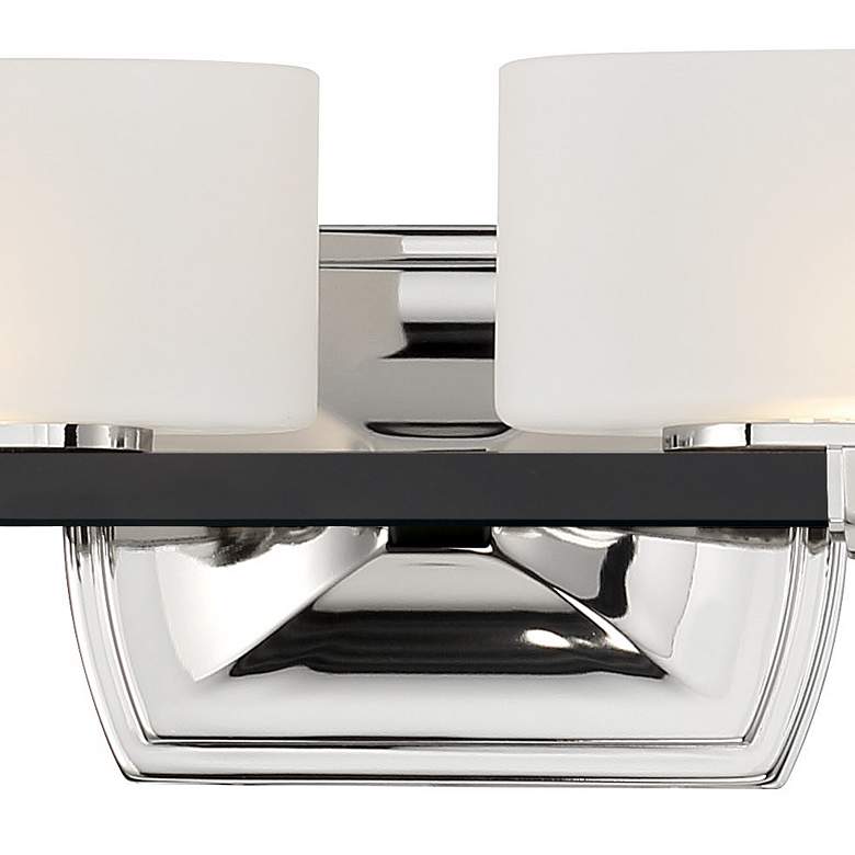 Image 4 Minka Drury 36 1/4" Coal and Polished Nickel 4-Light LED Bath Light more views