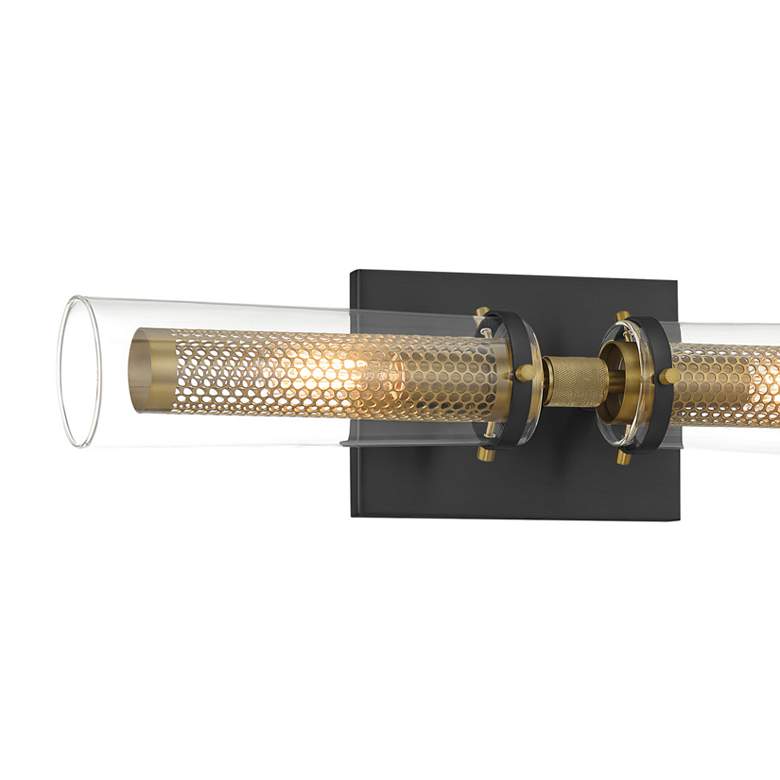 Image 4 Minka Emmerham 20 1/4" Wide Coal and Soft Brass 2-Light Bath Light more views