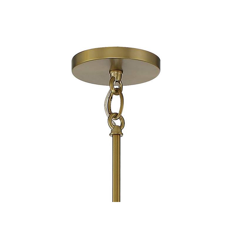 Image 4 Minka Emmerham 44" Wide Soft Brass 6-Light Linear Island Pendant more views