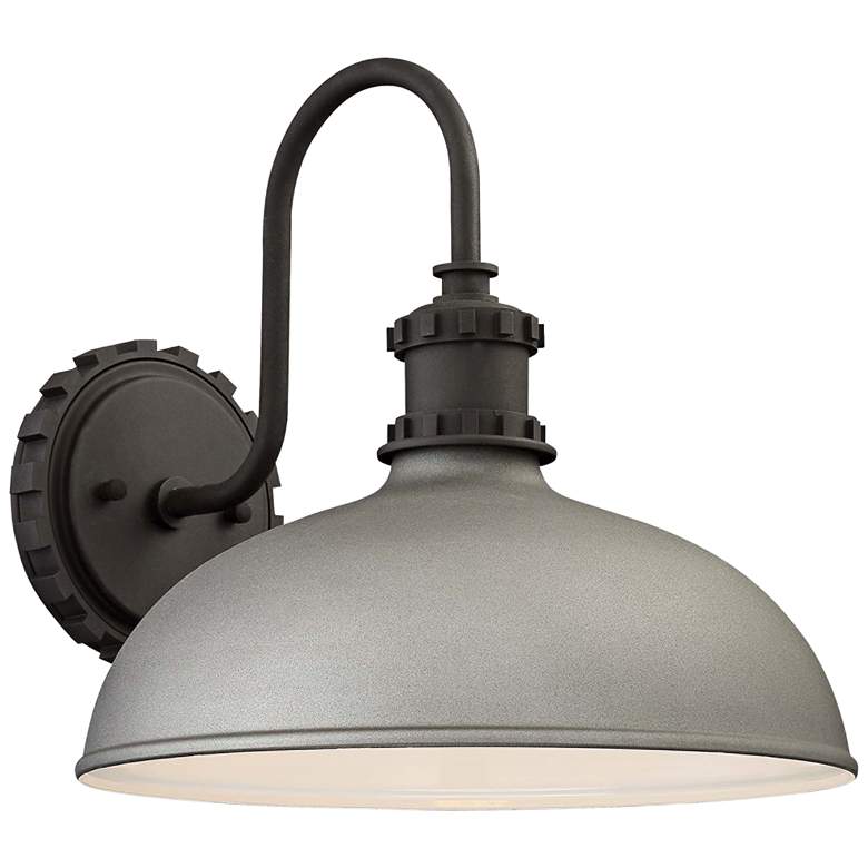Image 1 Minka Escudilla 11 3/4" High Sand Silver Outdoor Wall Light
