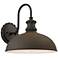 Minka Escudilla 11 3/4" Textured Bronze Industrial Barn Outdoor Light