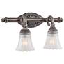 2_Minka Europa Collection 18 3/4" Wide Brushed Nickel 2-Light Bath Light