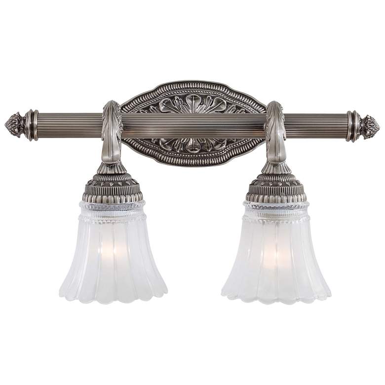 Image 3 Minka Europa Collection 18 3/4" Wide Brushed Nickel 2-Light Bath Light more views