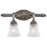 3_Minka Europa Collection 18 3/4" Wide Brushed Nickel 2-Light Bath Light more views