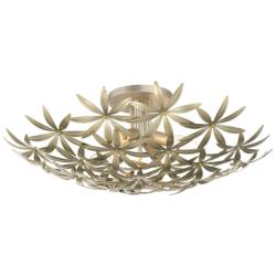 Minka Flower Child 22" Wide Ambry Gold Flower 4-Light Ceiling Light
