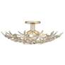 Minka Flower Child 22" Wide Ambry Gold Flower 4-Light Ceiling Light