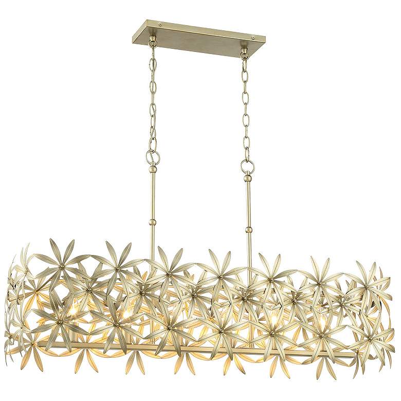 Image 3 Minka Flower Child 38 1/2" Wide Ambry Gold 6-Light Island Chandelier