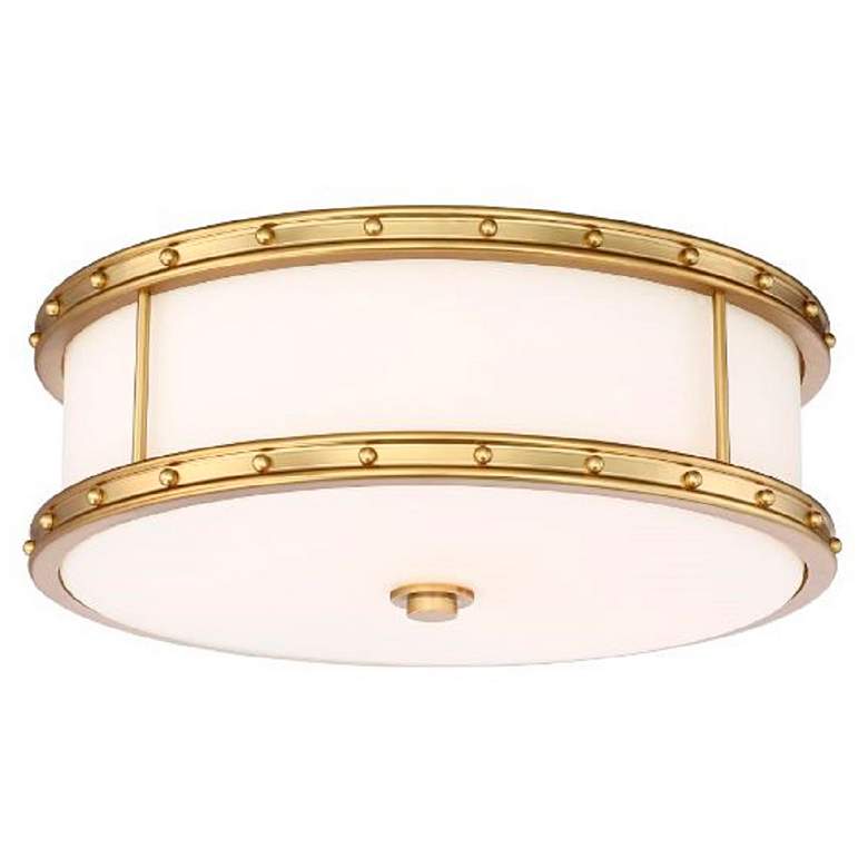 Image 2 Minka Flush Mount 15 1/2" Wide Liberty Gold Drum LED Ceiling Light