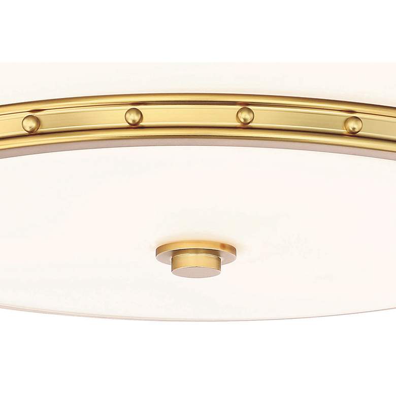 Image 4 Minka Flush Mount 15 1/2" Wide Liberty Gold Drum LED Ceiling Light more views
