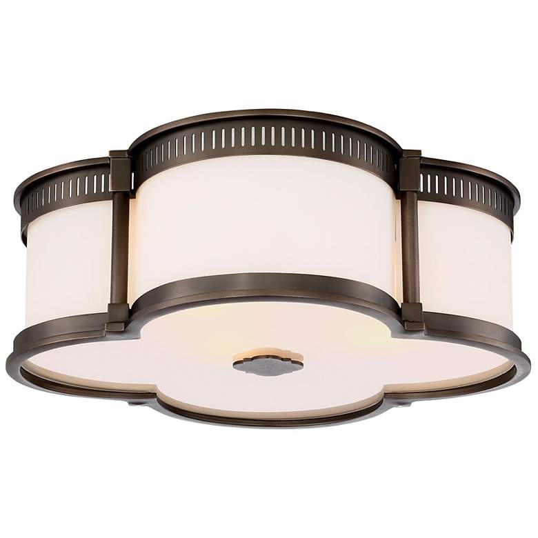 Image 2 Minka Flush Mount 16 1/4" Wide Harvard Court Bronze LED Ceiling Light