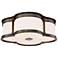 Minka Flush Mount 16 1/4" Wide Harvard Court Bronze LED Ceiling Light