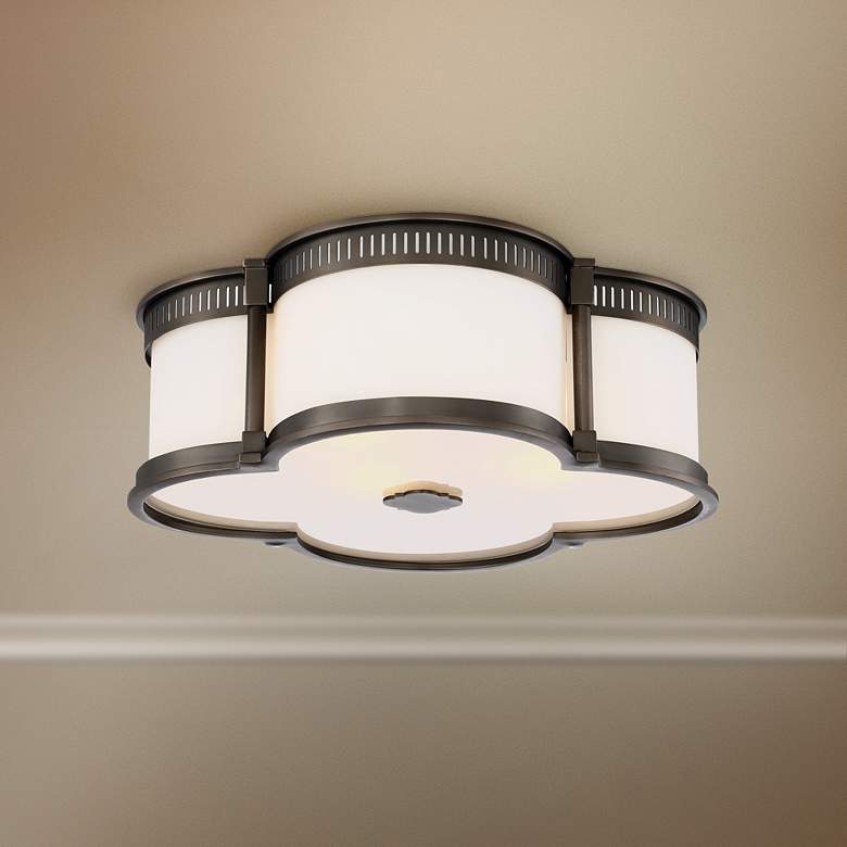 Image 1 Minka Flush Mount 16 1/4" Wide Harvard Court Bronze LED Ceiling Light