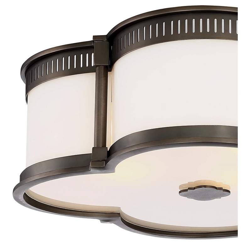 Image 3 Minka Flush Mount 16 1/4" Wide Harvard Court Bronze LED Ceiling Light more views