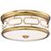 Minka Flush Mount 16" Wide Liberty Gold Drum LED Ceiling Light