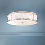 1_Minka Flush Mount 20 1/4"W Brushed Nickel Drum LED Ceiling Light