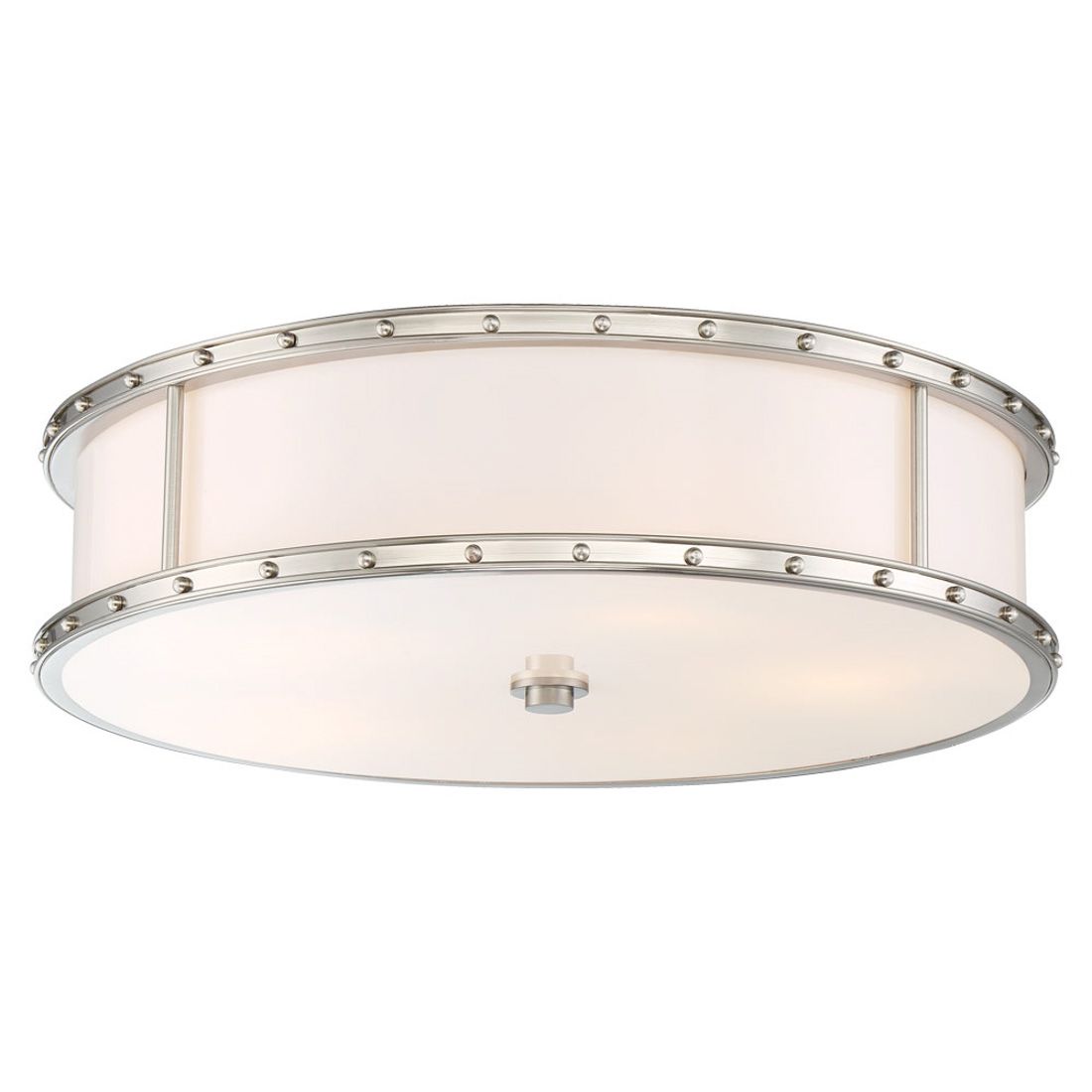 Image 6 Minka Flush Mount 20 1/4"W Brushed Nickel Drum LED Ceiling Light more views
