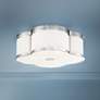 1_Minka Flush Mount 22" Wide Polished Nickel LED Ceiling Light
