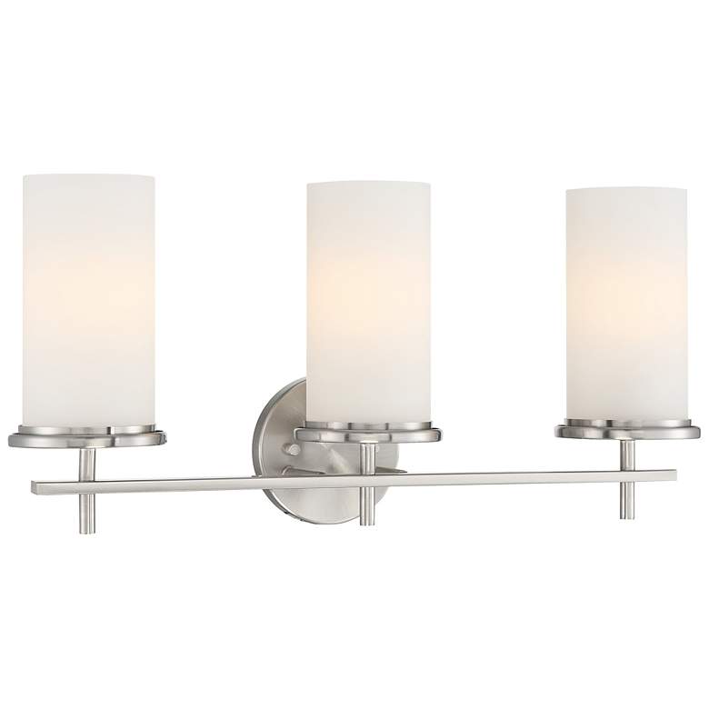 Image 1 Minka Haisley 23" Wide Brushed Nickel 3-Light Bath Light