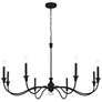 2_Minka Halifax County 48" 8-Light Textured Black Candelabra Chandelier