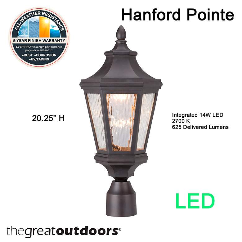 Image 5 Minka Hanford Pointe 20 1/4" Marine Grade LED Outdoor Post Light more views
