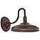Minka Harbison 8 3/4" High Textured Bronze LED Outdoor Wall Light
