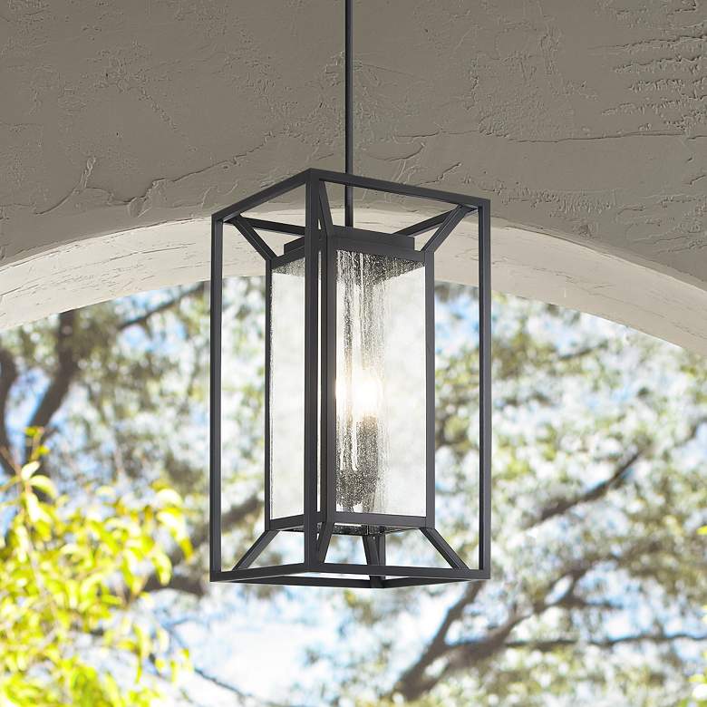 Image 1 Minka Harbor View 22" High Sand Coal Outdoor Hanging Light
