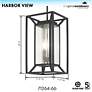 5_Minka Harbor View 22" High Sand Coal Outdoor Hanging Light more views