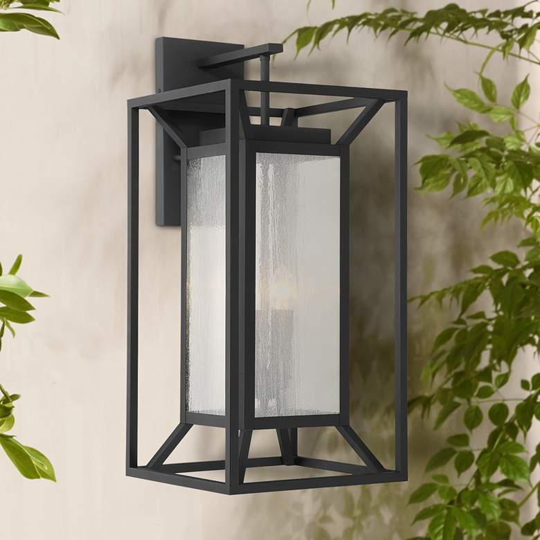 Image 1 Minka Harbor View 29 3/4" High Sand Coal Outdoor Wall Light