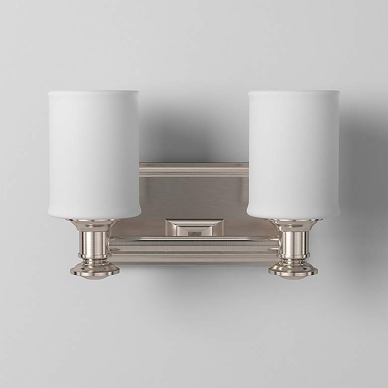 Image 4 Minka Harbour Point 11 1/4" Brushed Nickel 2-Light Wall Sconce more views