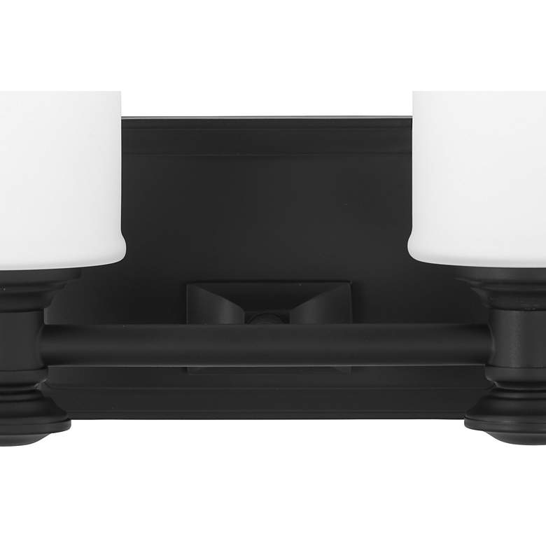 Image 3 Minka Harbour Point 11 1/4" Coal Black 2-Light Wall Sconce more views