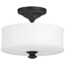 Minka Harbour Point 13 1/2" Wide Coal Black Ceiling Light