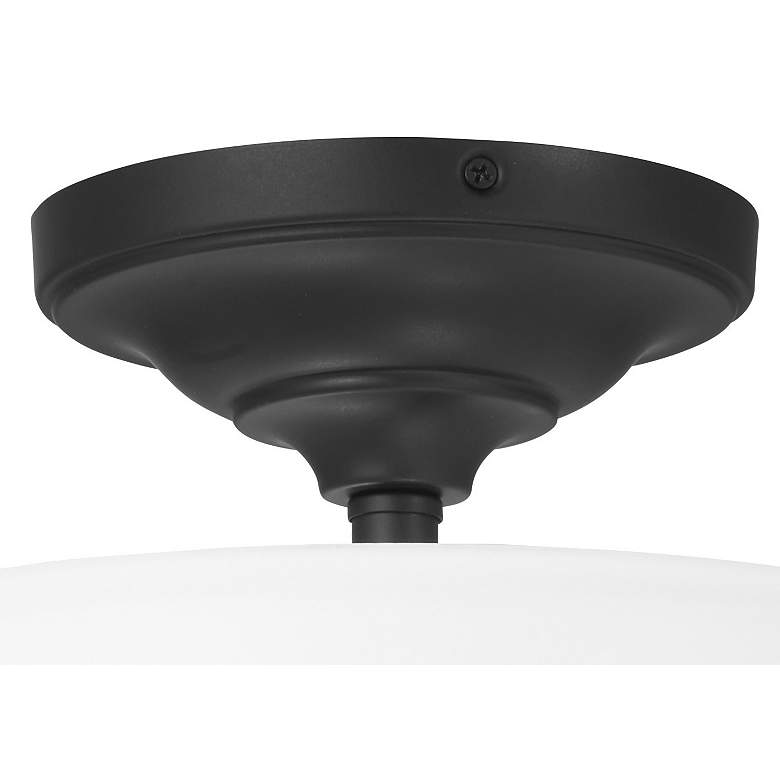 Image 4 Minka Harbour Point 13 1/2" Wide Coal Black Ceiling Light more views