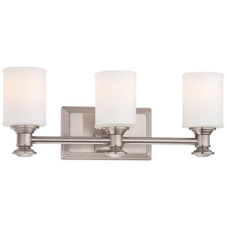 Image 1 Minka Harbour Point 19" Brushed Nickel 3-Light Vanity Bath Light