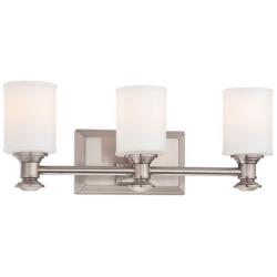 Minka Harbour Point 19" Brushed Nickel 3-Light Vanity Bath Light