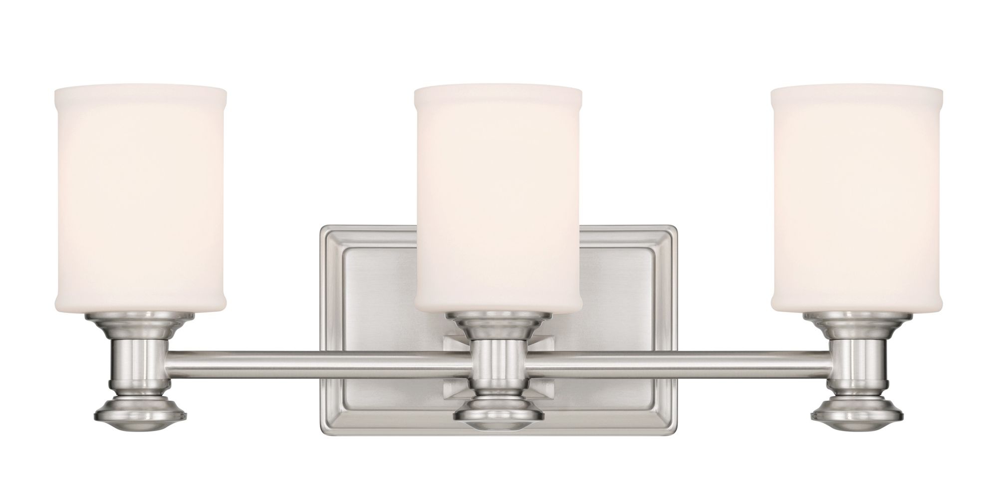 Minka Harbour Point 19" Brushed Nickel 3-Light Vanity Bath Light