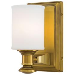 Minka Harbour Point 8" High Liberty Gold Wall Sconce