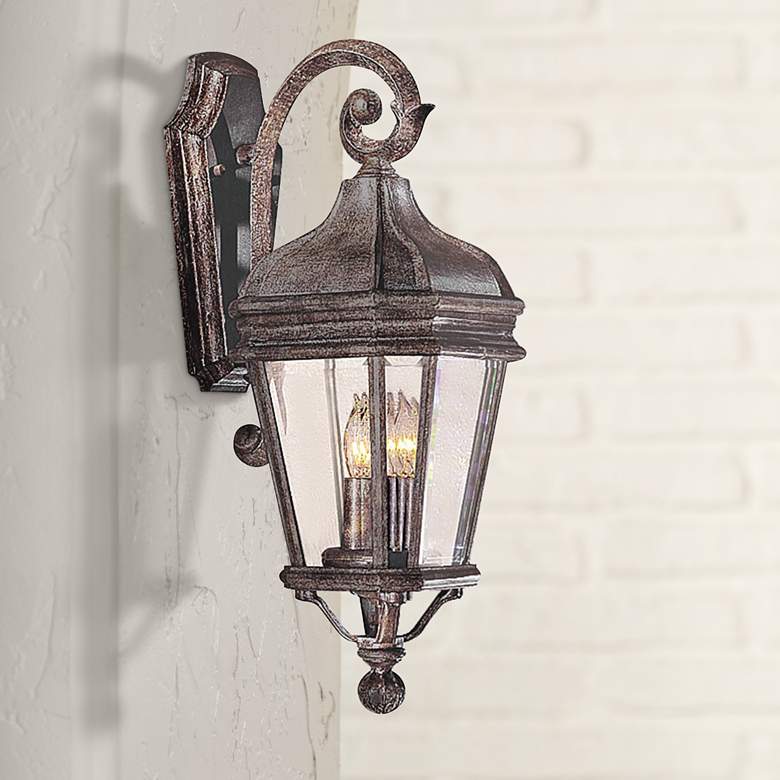 Image 2 Minka Harrison Series 21" High Traditional Scroll Outdoor Wall Light