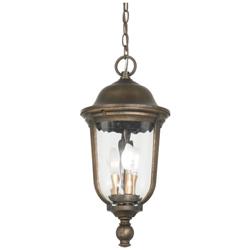 Minka Havenwood 19 3/4" Tavira Bronze and Silver Outdoor Hanging Light