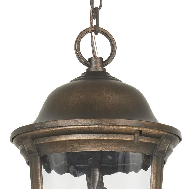 Image 3 Minka Havenwood 19 3/4" Tavira Bronze and Silver Outdoor Hanging Light more views