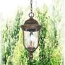5_Minka Havenwood 19 3/4" Tavira Bronze and Silver Outdoor Hanging Light more views