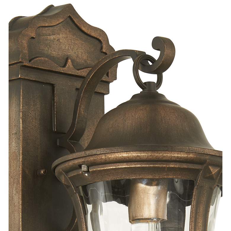 Image 4 Minka Havenwood 19" Tavira Bronze and Alder Silver Outdoor Wall Light more views