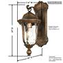 5_Minka Havenwood 19" Tavira Bronze and Alder Silver Outdoor Wall Light more views