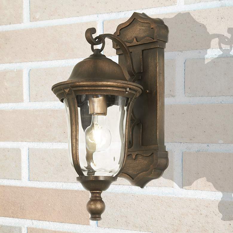 Image 6 Minka Havenwood 19" Tavira Bronze and Alder Silver Outdoor Wall Light more views